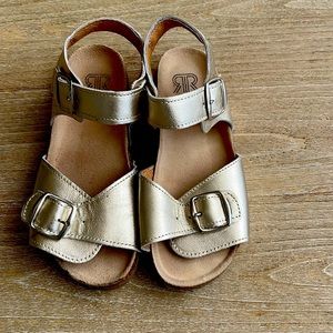 French brand La Redoute gold sandal